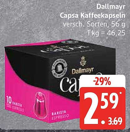 Dallmayr Capsa Kaffeekapseln - verschiedene Sorten, 56 g
