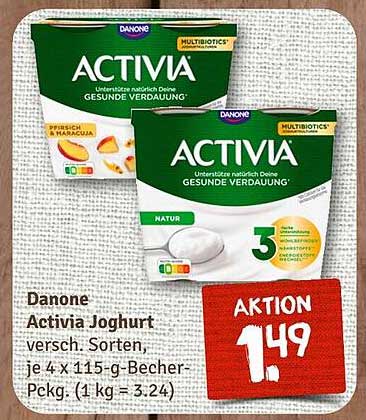 Danone Activia Joghurt, verschiedene Sorten, je 4 x 115-g-Becher