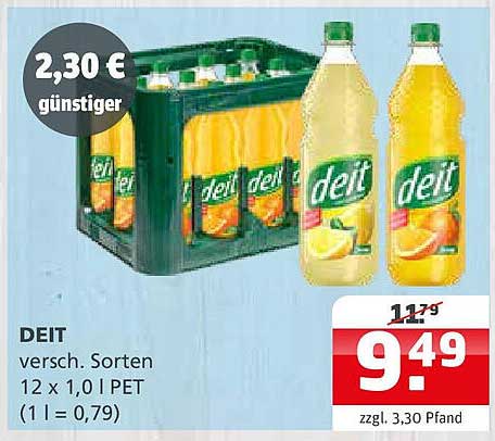 DEIT Getränke - verschiedene Sorten 12 x 1,0 l PET