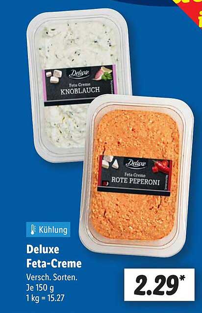 Deluxe Feta-Creme - Verschiedene Sorten (Knoblauch & Rote Peperoni)