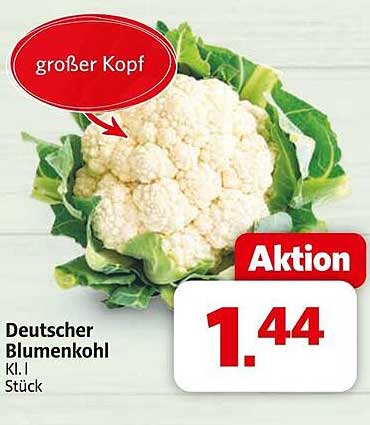 Deutscher Blumenkohl - Kl. I Stück