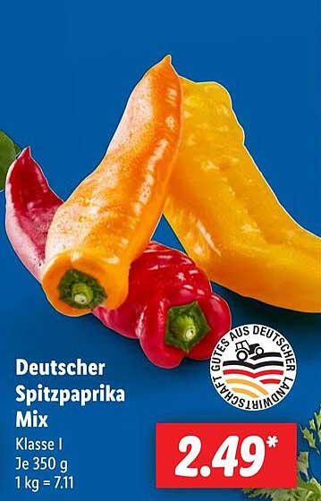 Deutscher Spitzpaprika Mix