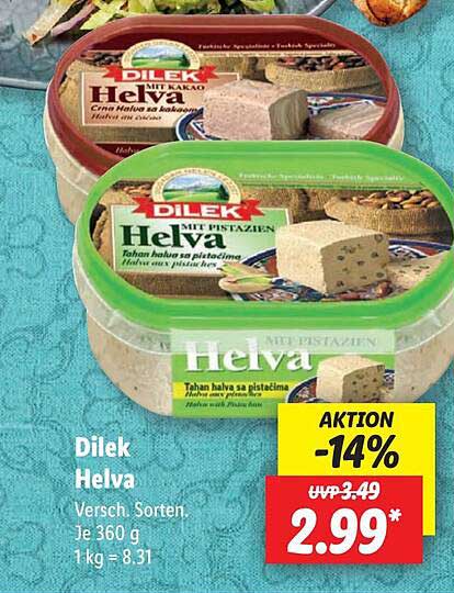 Dilek Helva - Verschiedene Sorten