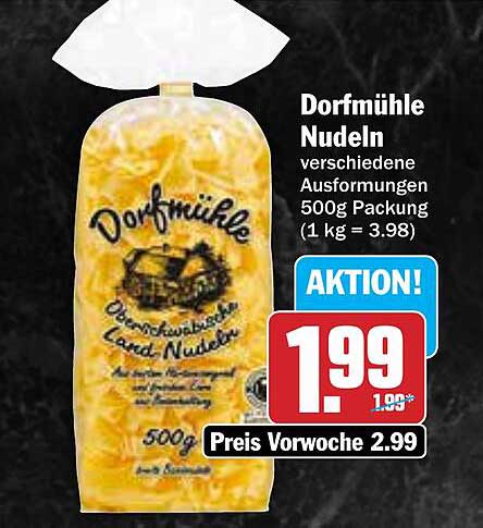 DorfsMühle Nudeln 500g – verschiedene Ausformungen