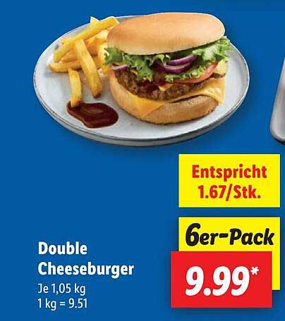 Double Cheeseburger 6er-Pack