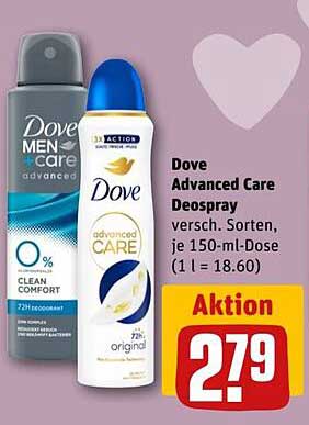 Dove Advanced Care Deospray 150 ml - verschiedene Sorten