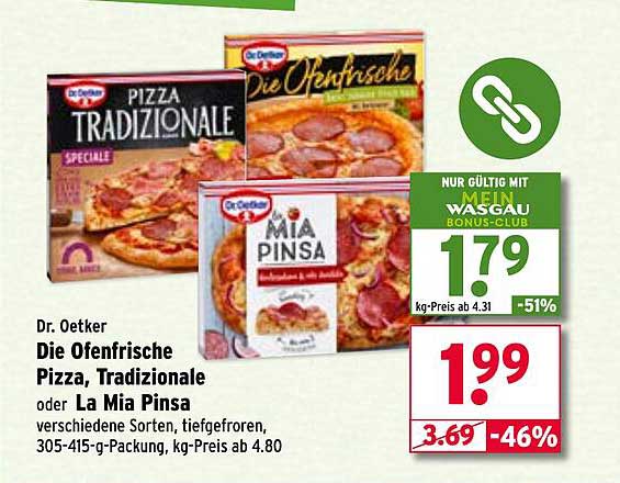 Dr. Oetker Die Ofenfrische Pizza, Tradizionale oder La Mia Pinsa