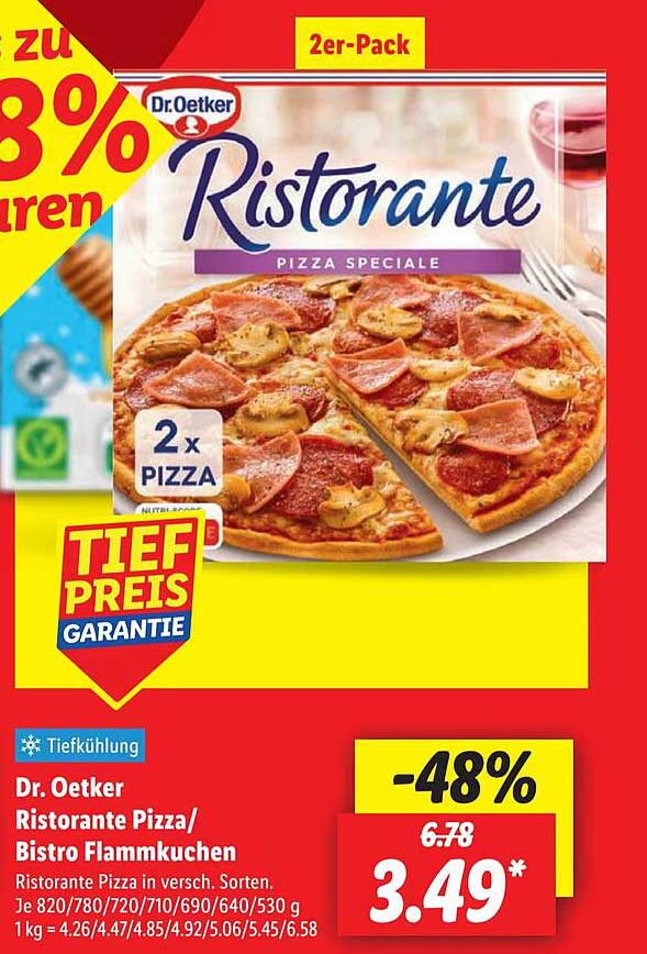 Dr. Oetker Ristorante Pizza/Bistro Flammkuchen 2er-Pack