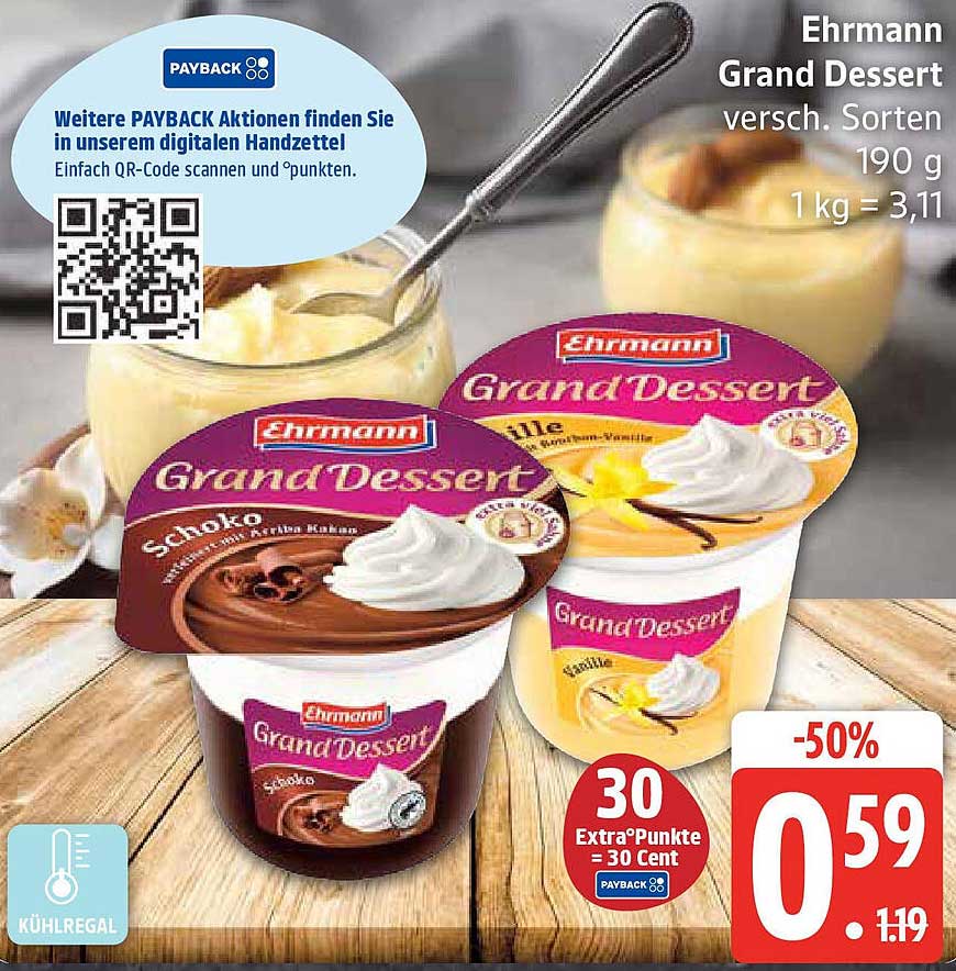 Ehrmann Grand Dessert - verschiedene Sorten 190 g