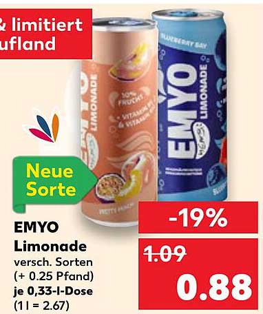 EMYO Limonade - Neu und limitiert im Angebot!