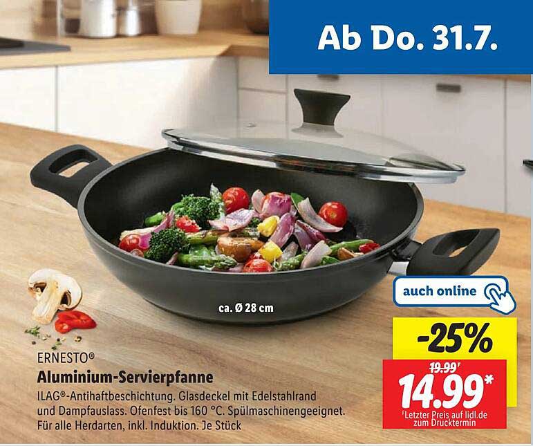 ERNESTO® Aluminium-Servierpfanne