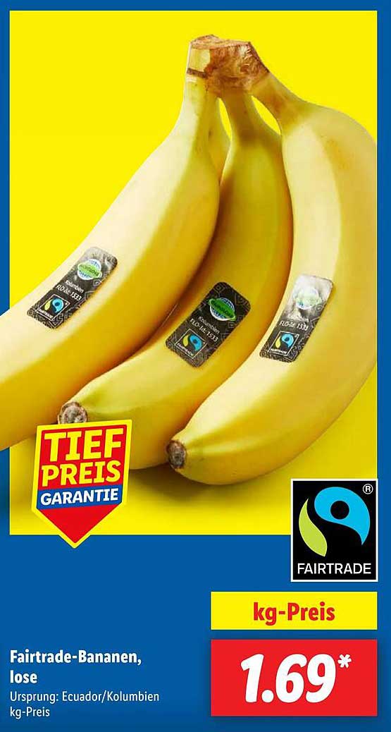 Fairtrade-Bananen, lose