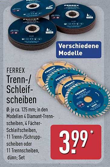 FERREX Trenn-/Schleifscheiben - verschiedene Modelle