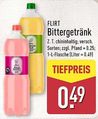 FLIRT Bittergetränk 1-Liter Flasche