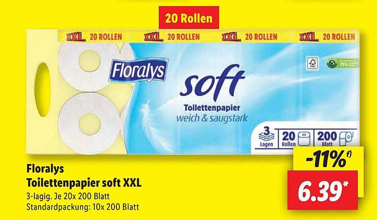 Floralys Toillettenpapier soft XXL