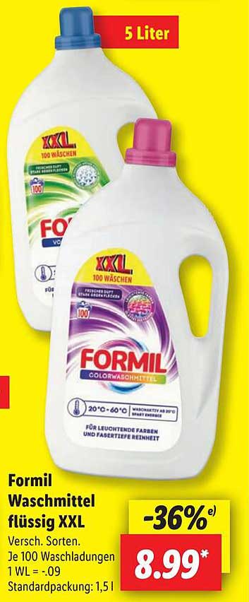 Formil Waschmittel flüssig XXL 5 Liter