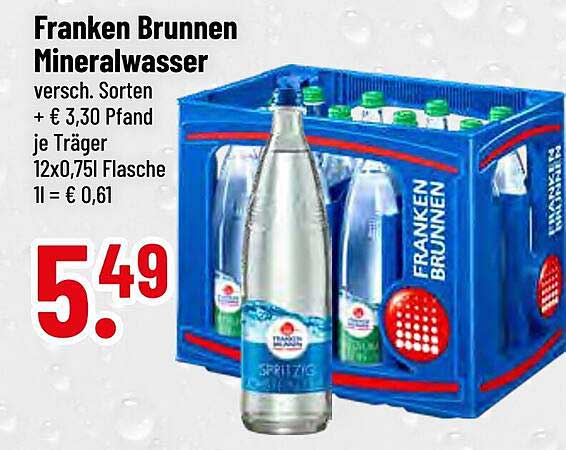Franken Brunnen Mineralwasser - verschiedene Sorten