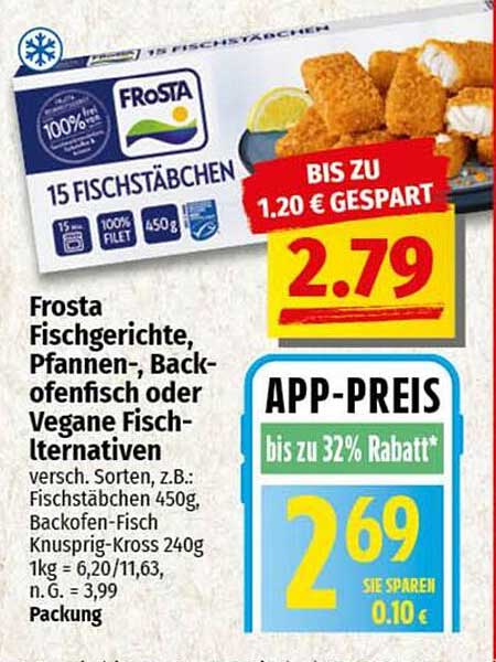 Frosta Fischstäbchen 450g – Ein typisches Familiengericht