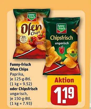Funny-frisch Ofen Chips Paprika oder Chipsfrisch ungarisch