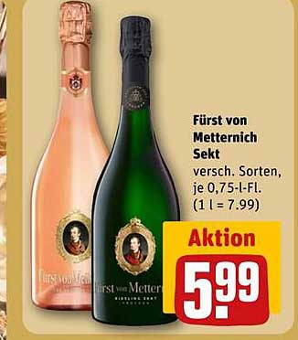 Fürst von Metternich Sekt 0,75 l - Aktion