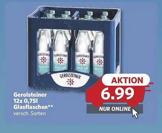 Gerolsteiner 12x 0,75L Glasflaschen - Aktion