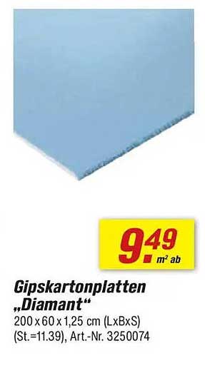 Gipskartonplatten "Diamant"