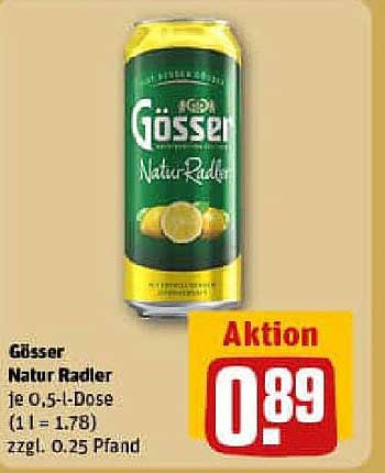 Gösser Natur Radler 0,5-L-Dose