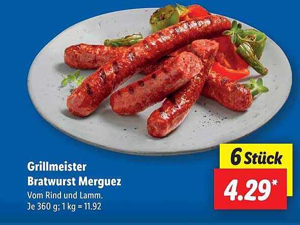 Grillmeister Bratwurst Merguez