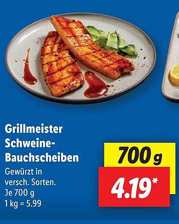 Grillmeister Schweine-Bauchscheiben