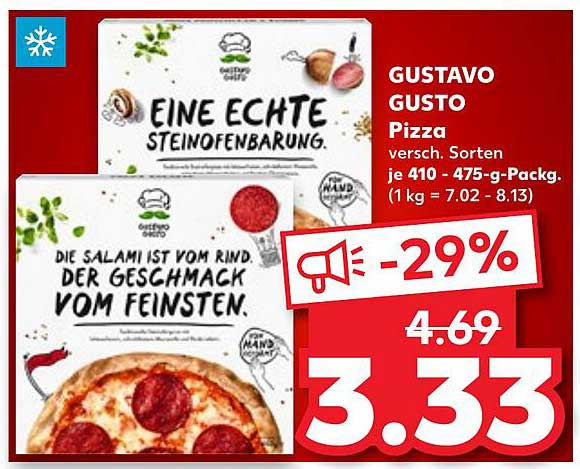 GUSTAVO GUSTO Pizza – eine echte Steinofenbarung
