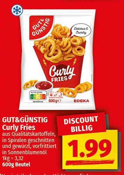 GUT& GÜNSTIG Curly Fries 600g