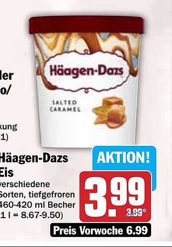 Häagen-Dazs Eis Salted Caramel 460-420 ml Becher