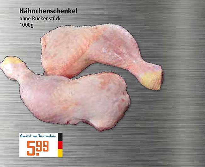 Hähnchenschenkel ohne Rückenstück 1000g