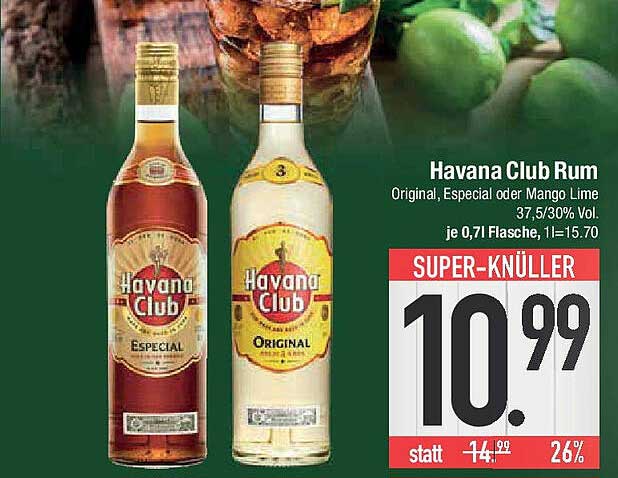 Havana Club Rum - Original, Especial oder Mango Lime