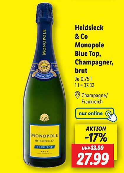 Heidsieck & Co Monopole Blue Top, Champagner, brut