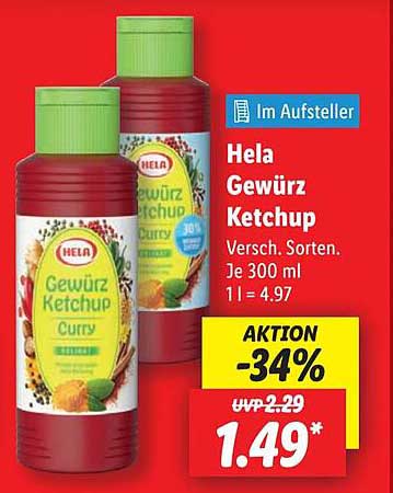 Hela Gewürz Ketchup - Verschiedene Sorten, 300 ml
