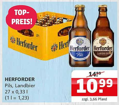 HERFORD Pils, Landbier 27 x 0,33 l