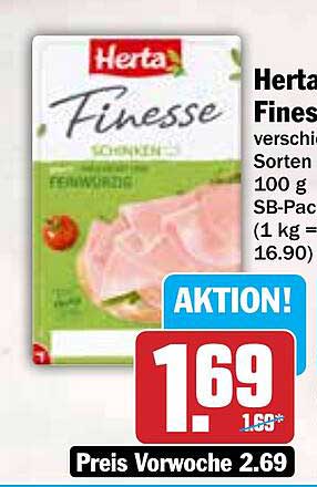 Herta Finesse Schinken 100g