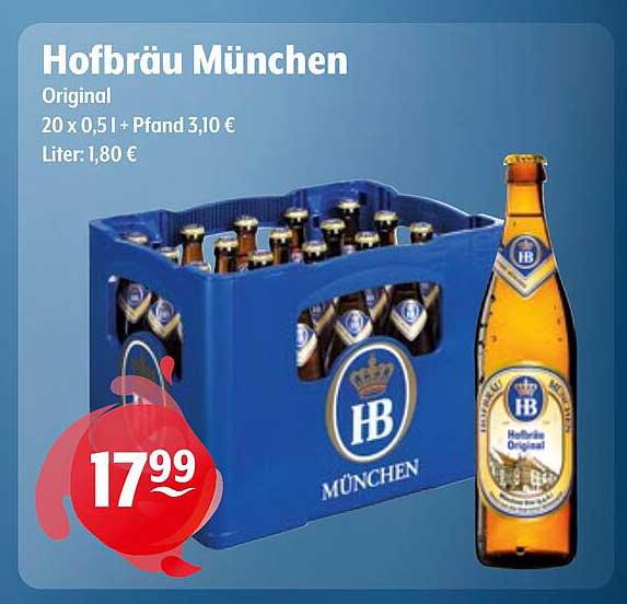 Hofbräu München Original 20 x 0,5 l