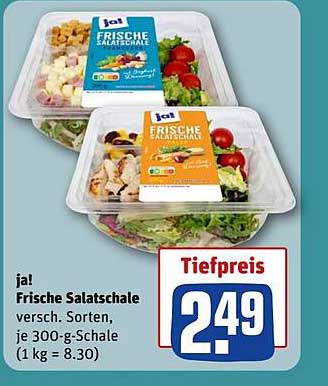 ja! Frische Salatschale versch. Sorten, je 300-g-Schale