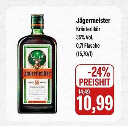 Jägermeister Kräuterlikör 35% Vol. – 0,7l Flasche
