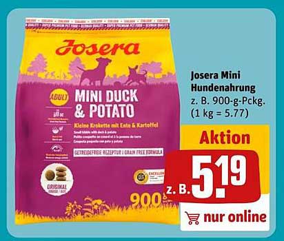 Josera Mini Hundenahrung - Mini Duck & Potato 900 g
