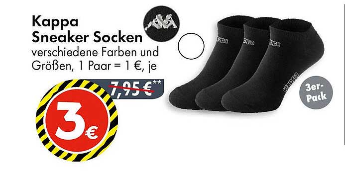 Kappa Sneaker Socken 3er-Pack