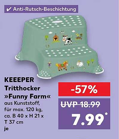 KEEEPER Tritthocker »Funny Farm«