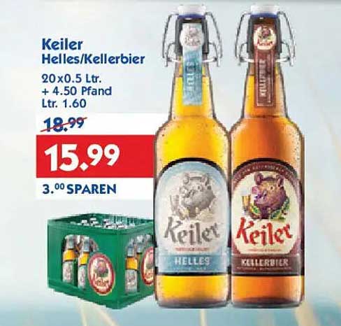 Keiler Helles/Kellerbier 20x0.5 Ltr.
