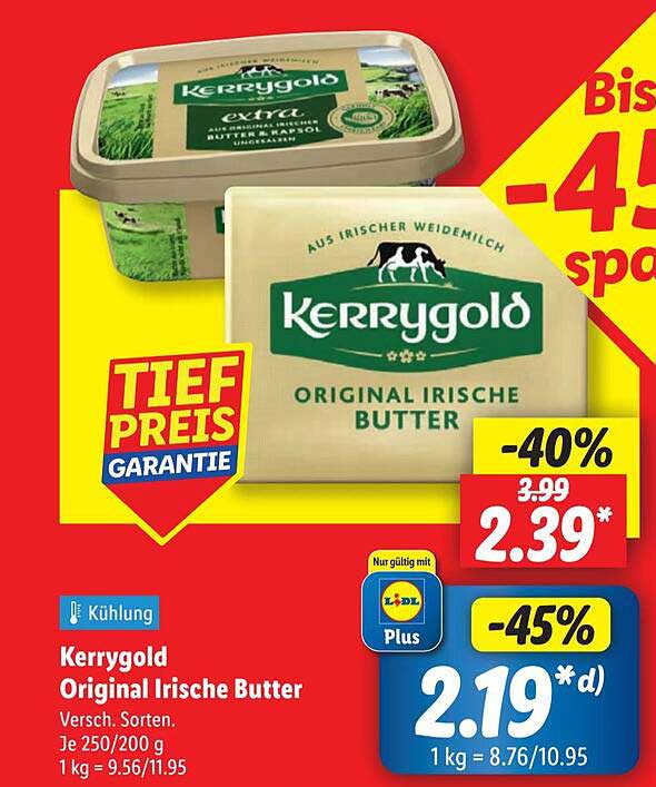Kerrygold Original Irische Butter – 250 g