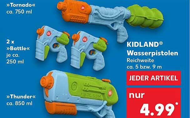 KIDLAND® Wasserpistolen - Spaß für die ganze Familie