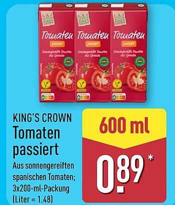 KING’S CROWN Tomaten passiert 600 ml