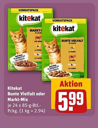 Kitekat Bunte Vielfalt oder Markt-Mix, 24 x 85 g