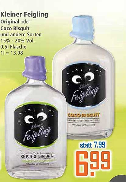 Kleiner Feigling - Original oder Coco Bisquit 0,5L Flasche